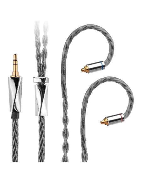 Cable MMCX FAAEAL 1.5m Cobre Cristalino 8N 3.5mm para Auriculares