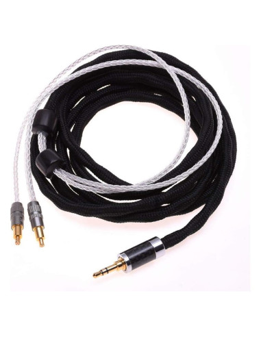 Cable de Audio A2DC 16 Núcleos GAGACOCC 2m 3.5mm Plata