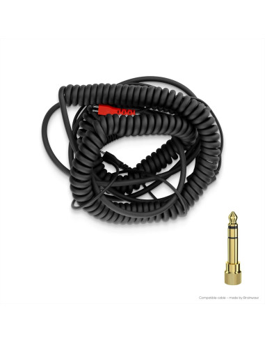 Cable de Audio Enrollado Brainwavz 1.5m a 5m para Sennheiser