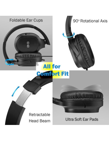 Auriculares de cable ChanGeek CGS-W6 5.5m para TV y PC