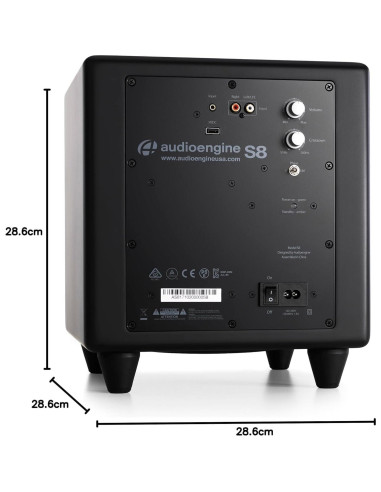 Subwoofer Audioengine S8 250W 8" Con Cable Negro