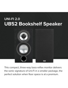 Altavoces de Estantería ELAC Uni-Fi 2.0 UB52, 6 Ohm, Negro 2