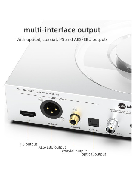 Reproductor de CD SMSL PL200T Hi-Fi 32bit/768kHz DSD512