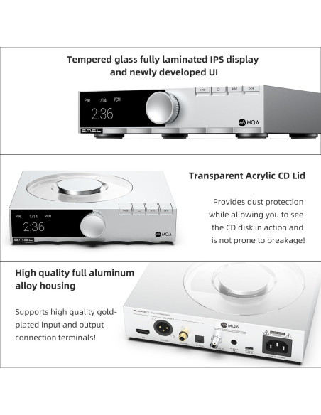 Reproductor de CD SMSL PL200T Hi-Fi 32bit/768kHz DSD512