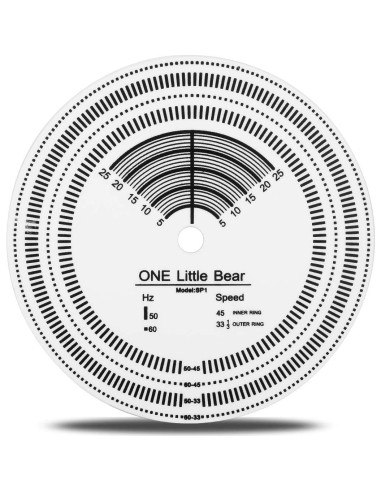 Luz Estroboscópica Nobsound D60 con Disco Tacómetro para Tocadiscos