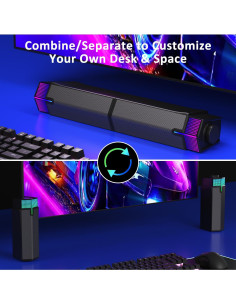 Altavoces Bluetooth Jeecoo M20 para PC - Sonido Estéreo 10W 2