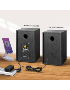 Altavoces de Estantería Elimavi BT-08, 40W, Bluetooth 5.3, Negro 2