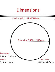Correa de Reemplazo para Tocadiscos Sam&Johnny 190mm Goma (2 Pcs) 2