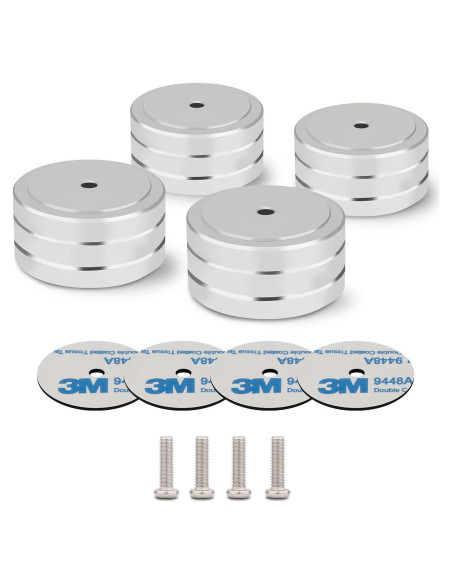 Pies de Aislamiento de Aluminio Monosaudio 40x20mm 4Pcs