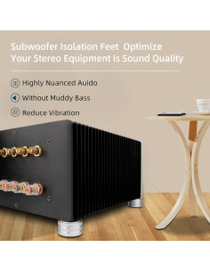 Pies de Aislamiento de Aluminio Monosaudio 40x20mm 4Pcs 2