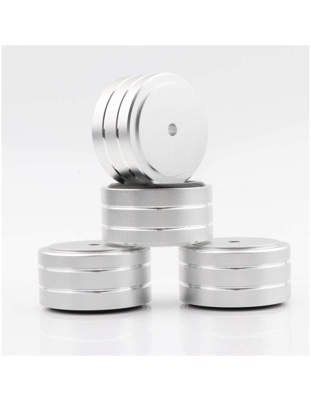 Pies de Aislamiento de Aluminio Monosaudio 40x20mm 4Pcs