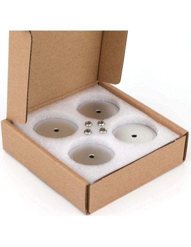 Pies de Aislamiento de Aluminio Monosaudio 40x20mm 4Pcs