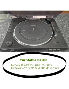 Correa de Reemplazo para Tocadiscos Sam&Johnny - Compatible con Sony y Yamaha 2