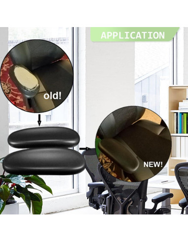 Reposabrazos de Silla de Oficina Ketofa - 2 Piezas 25.4x10.2cm