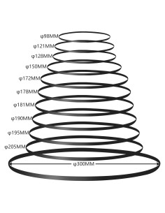 Correa de Giradiscos DIRBUY 11 Piezas Caucho 98-300mm