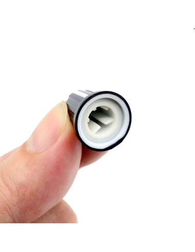 10 Perillas de Control de Potenciómetro D 6mm ZXUEZHENG Negro