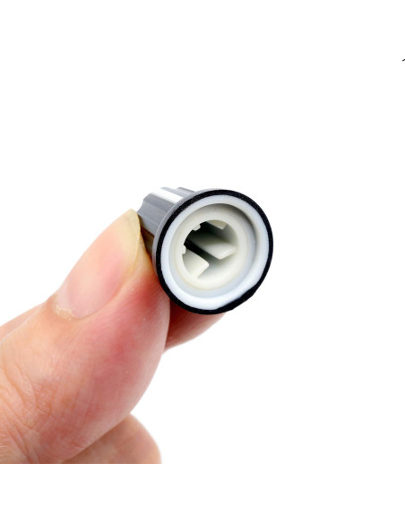 10 Perillas de Control de Potenciómetro D 6mm ZXUEZHENG Negro
