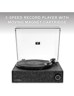 Tocadiscos Victrola Eastwood LP Bluetooth 3 Velocidades Negro 2