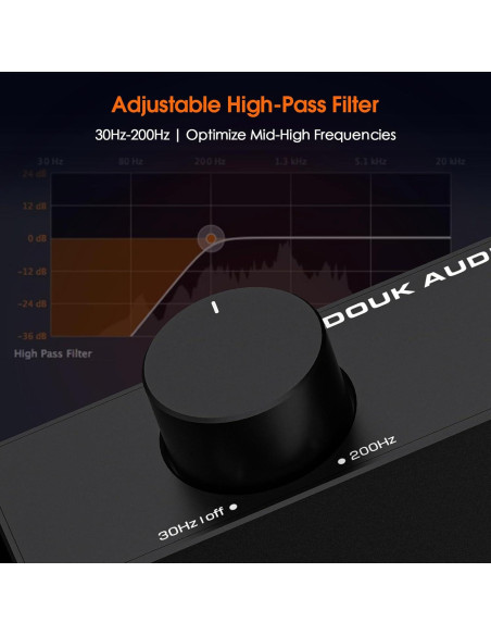 Amplificador Estéreo Douk Audio A5 300W x2 Hi-Fi Clase D