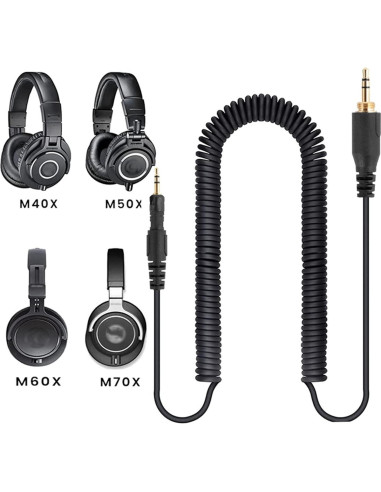 Cable de Reemplazo Audio-Technica ATH-M70X M60X M50X M40X 3m