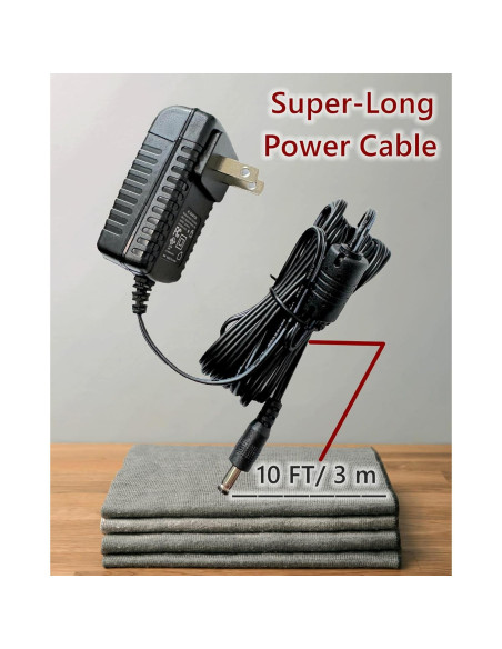 Cable de Alimentación 3m 12V para Tocadiscos Audio Technica