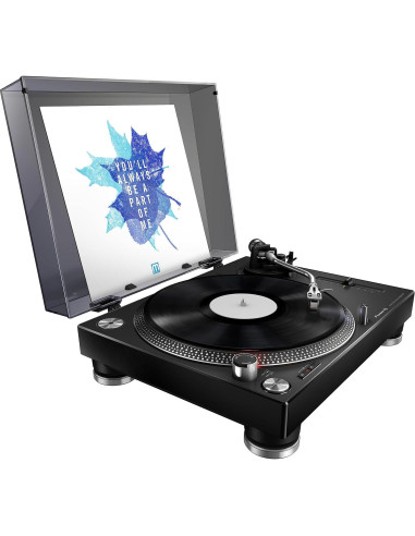 Tornamesa Pioneer PLX-500 Directa USB Negra 13.39kg