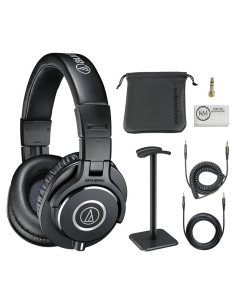 Auriculares de Monitoreo Audio-Technica ATH-M40x + Soporte + Paño