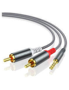 Cable de Audio Estéreo RCA a 3.5mm AUX MCSPER 2m