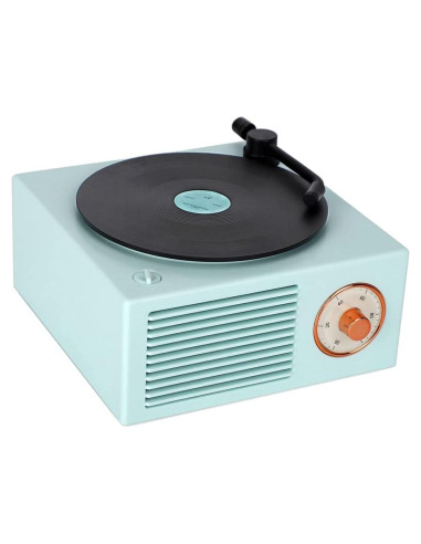 Altavoz Bluetooth Vintage K10 YonTon Azul Portátil 5W