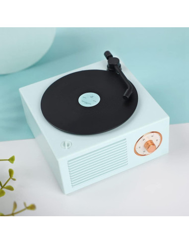 Altavoz Bluetooth Vintage K10 YonTon Azul Portátil 5W