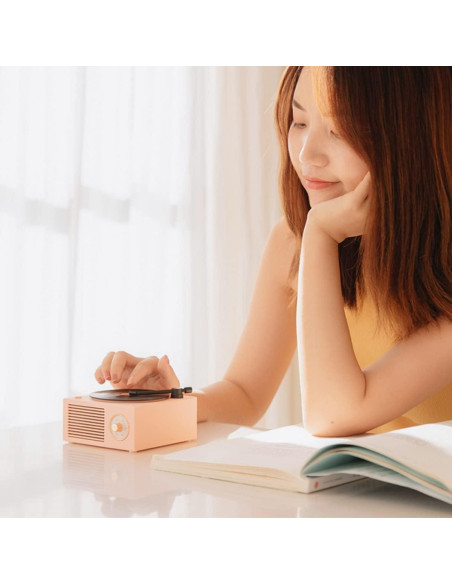 Altavoz Bluetooth Vintage K10 YonTon Azul Portátil 5W