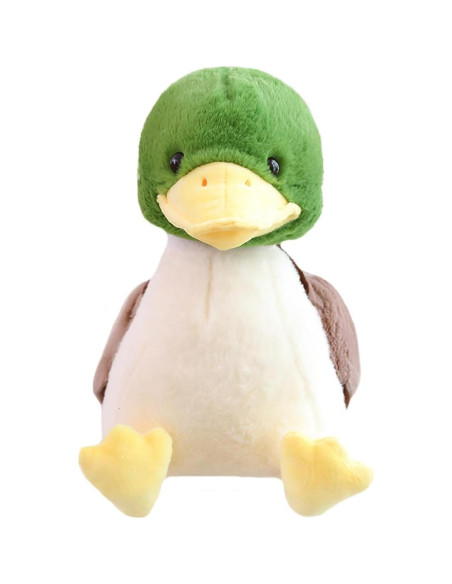 Almohada de Pato Malardo de Peluche ELAINREN 31.75 cm Verde