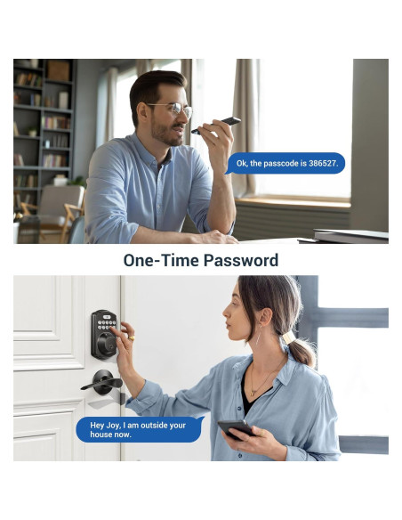 Cerradura Biométrica Veise KS02B con Teclado y 2 Manijas