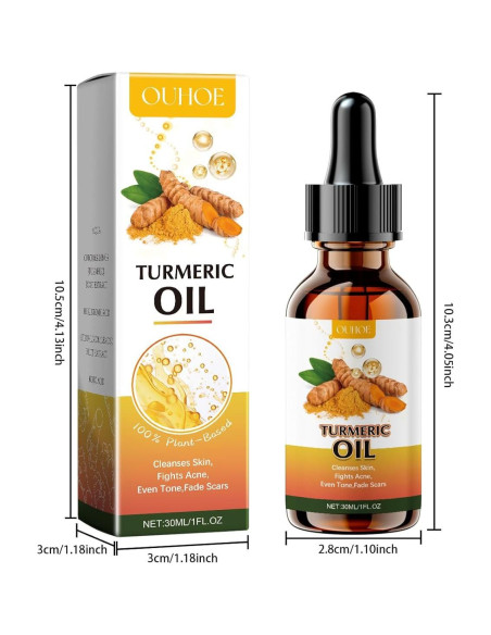 Aceite Facial de Cúrcuma Shantou 30ml - Piel Grasa y Acné