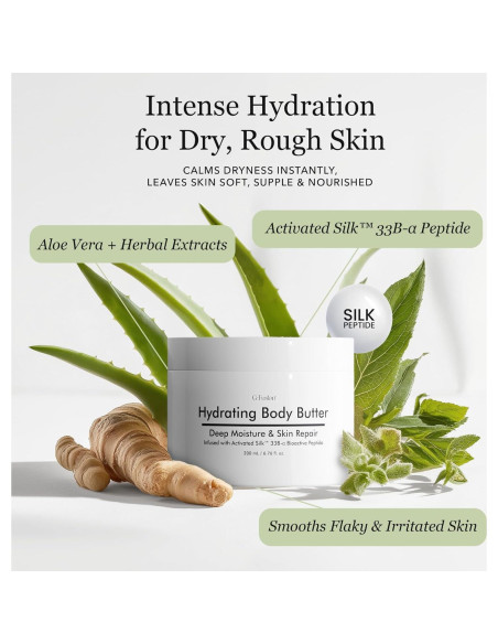 Manteca Corporal Hidratante G-Fusion 380g - Aloe y Pétidos de Seda