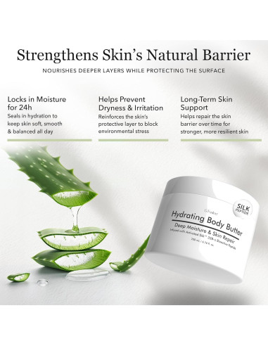 Manteca Corporal Hidratante G-Fusion 380g - Aloe y Pétidos de Seda