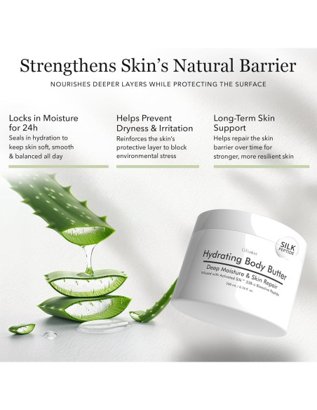 Manteca Corporal Hidratante G-Fusion 380g - Aloe y Pétidos de Seda