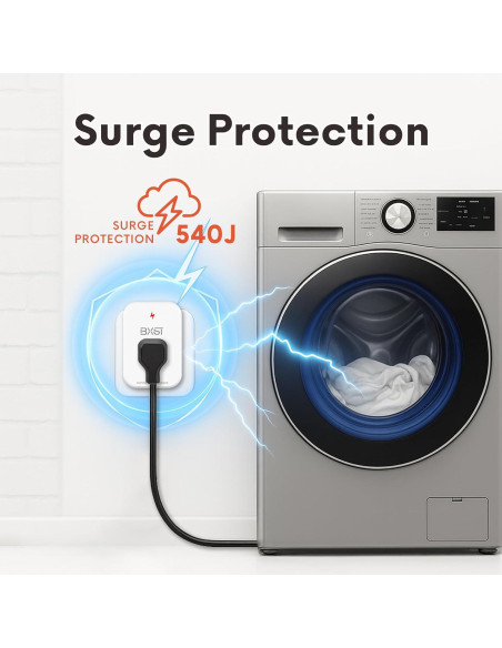 Protector de Sobretensión BXST 1800W 540 Julios Compacto