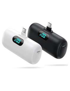 Cargador Portátil Mini 5000mAh USB-C Rápido para iPhone y Android