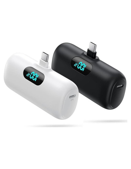 Cargador Portátil Mini 5000mAh USB-C Rápido para iPhone y Android