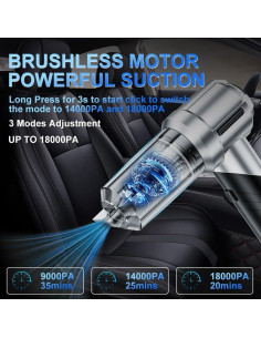 Aspiradora de Coche Plegable Carsories 18000PA Inalámbrica 2