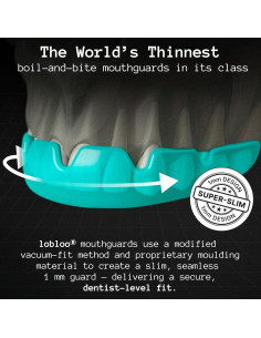 Protector Bucal Deportivo Lobloo Ultra Delgado 1mm Menta 2