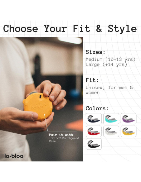 Protector Bucal Deportivo Lobloo Ultra Delgado 1mm Menta