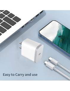 Paquete de 2 Cargadores USB C Rápidos 20W SHENZHEN OFSPOWER 2