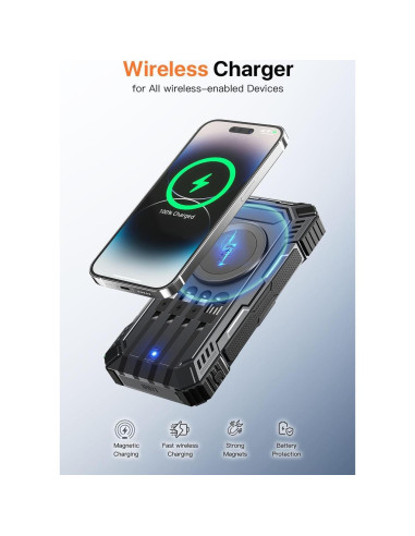 Cargador Portátil Solar JSKEI 49800mAh Carga Rápida USB-C