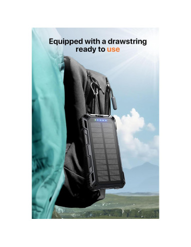 Cargador Portátil Solar JSKEI 49800mAh Carga Rápida USB-C