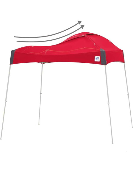 Toldo E-Z UP Cúpula Refugio Instantáneo 3.05m x 3.05m Rojo