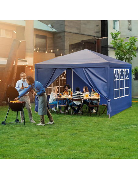 Carpa de Fiesta CIPACHO 3x3m Impermeable con 4 Paredes