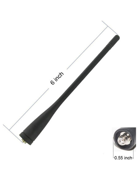 10 Antenas Whip UHF Kenwood TK-3173 TK-3302 15.24 cm