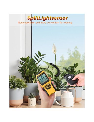 Medidor de Luz URCERI MT-92H 0-200,000 Lux Sensor Dividido